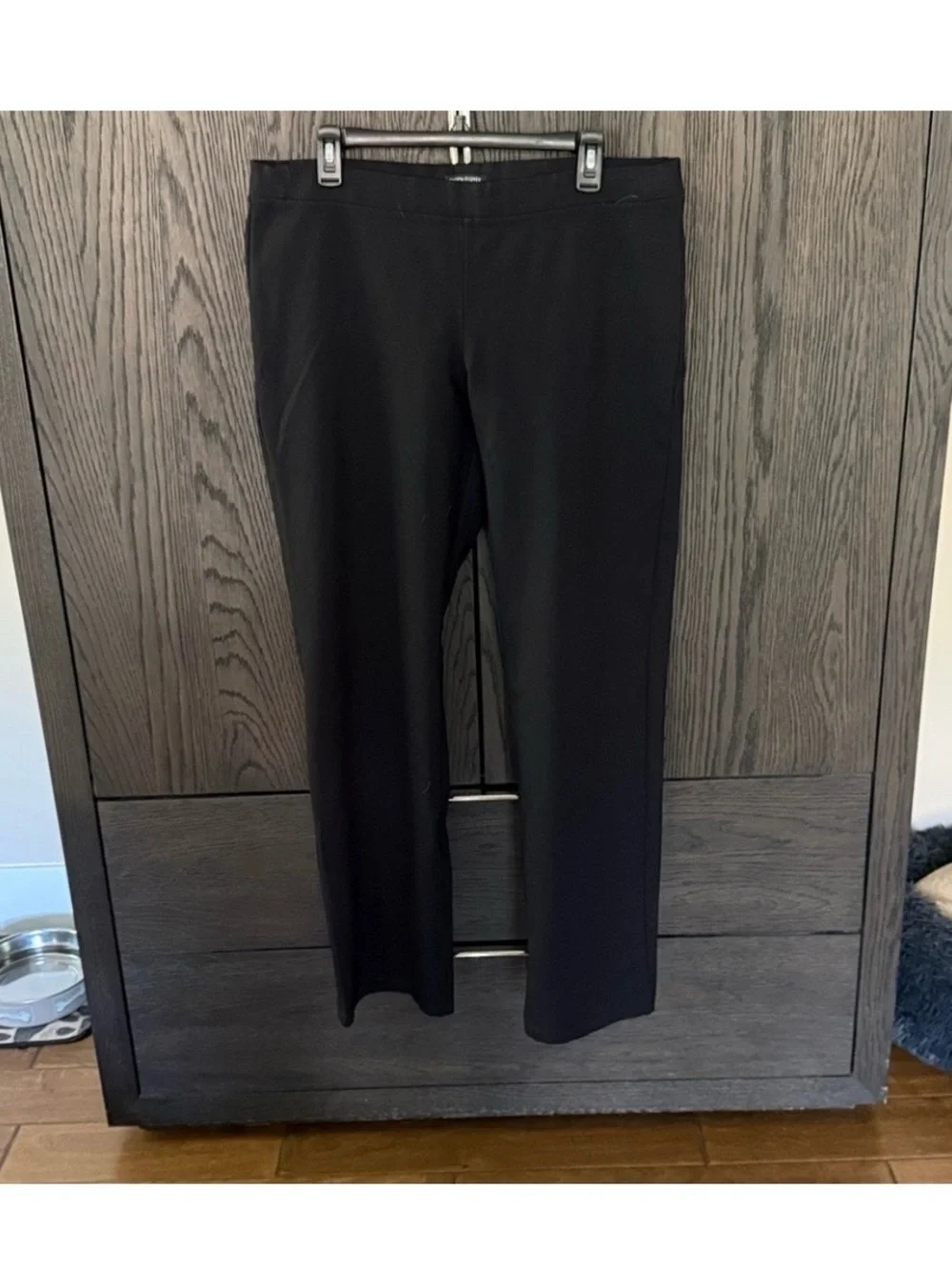 Eileen Fisher Straight Leg Classic Pant Black Large